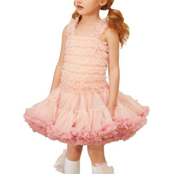 Wedding Pageant Formal Party Infant Baby Girls Floral Lace Princess Tutu Dress